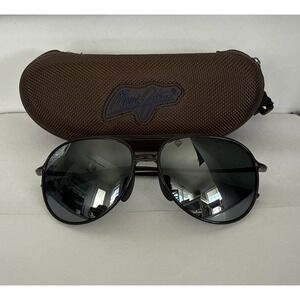 Maui Jim Alelele Bridge MJ 438 02 Black Frame + Grey Polarized Sunglasses